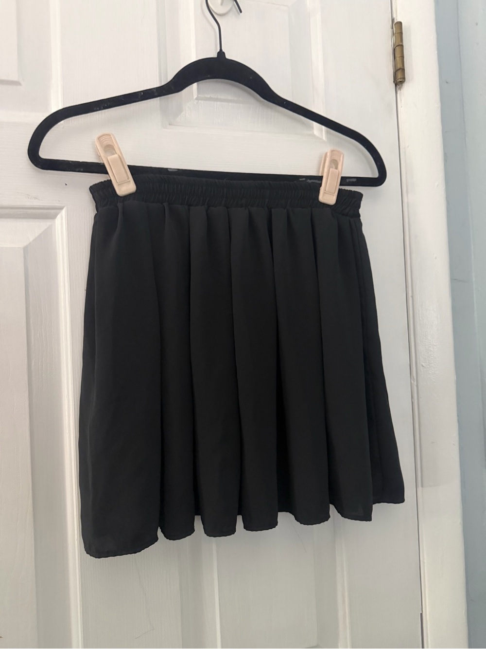 Brandy Melville Black Pleated Mini Skirt One Size Made in USA